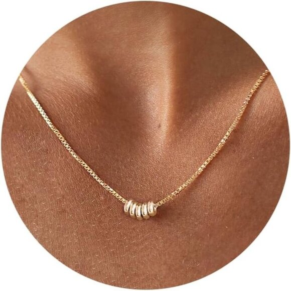 🆕 Women Gold Sun Moon Shell Summer Necklace Trendy Dainty Charm Simple Jewelry - Picture 1 of 8